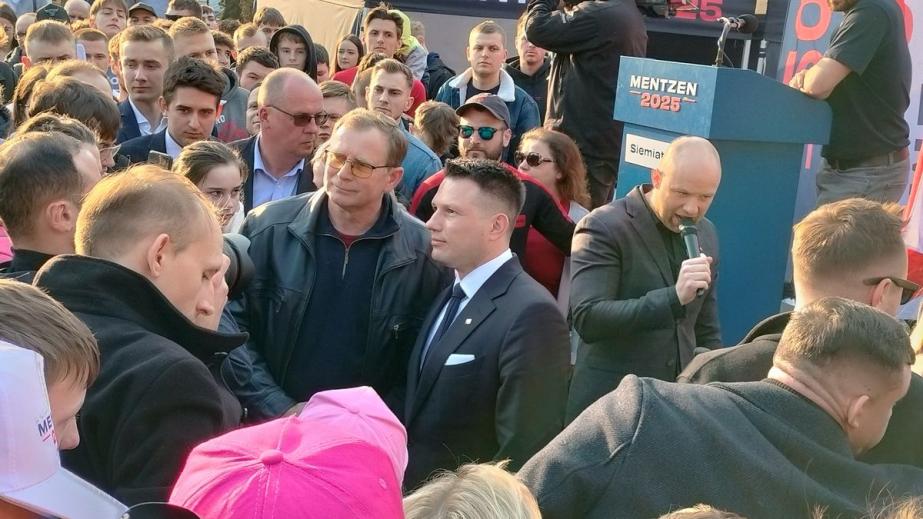 Chcemy silnej, bogatej Polski. Sławomir Mentzen w Siemiatyczach zabiegał o głosy wyborców